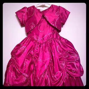 Hot pink formal dress